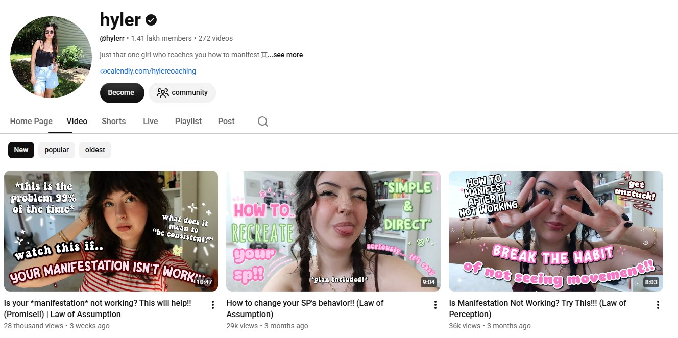 hyler YouTube channel screenshot