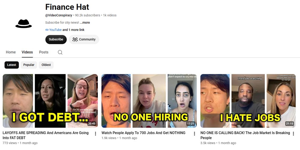 Finance Hat YouTube channel screenshot